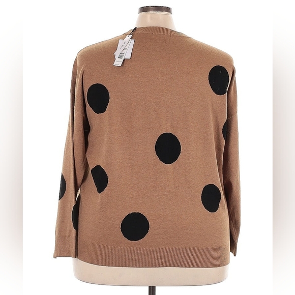 T Tahari Woman Polka Dot Sweater – Size 3X – NWT - Picture 3 of 5